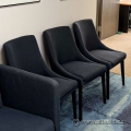 Grey Fabric Guest Side Chairs